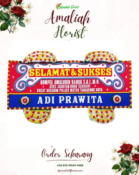 Papan Bunga Ucapan Selamat Tanjung Menang